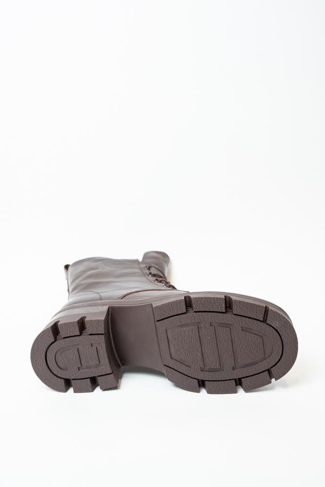 Ботинки женские, арт 229-1-M, натуральная кожа, цвет кор.