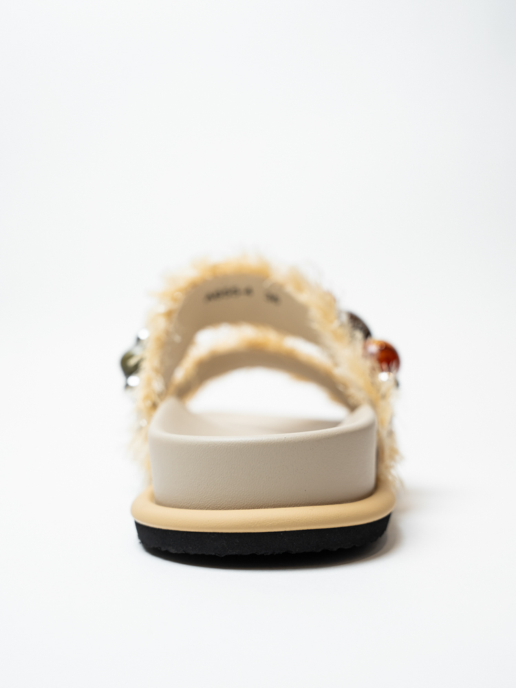 Сабо женские, арт A655-4, текстиль, цвет желт.