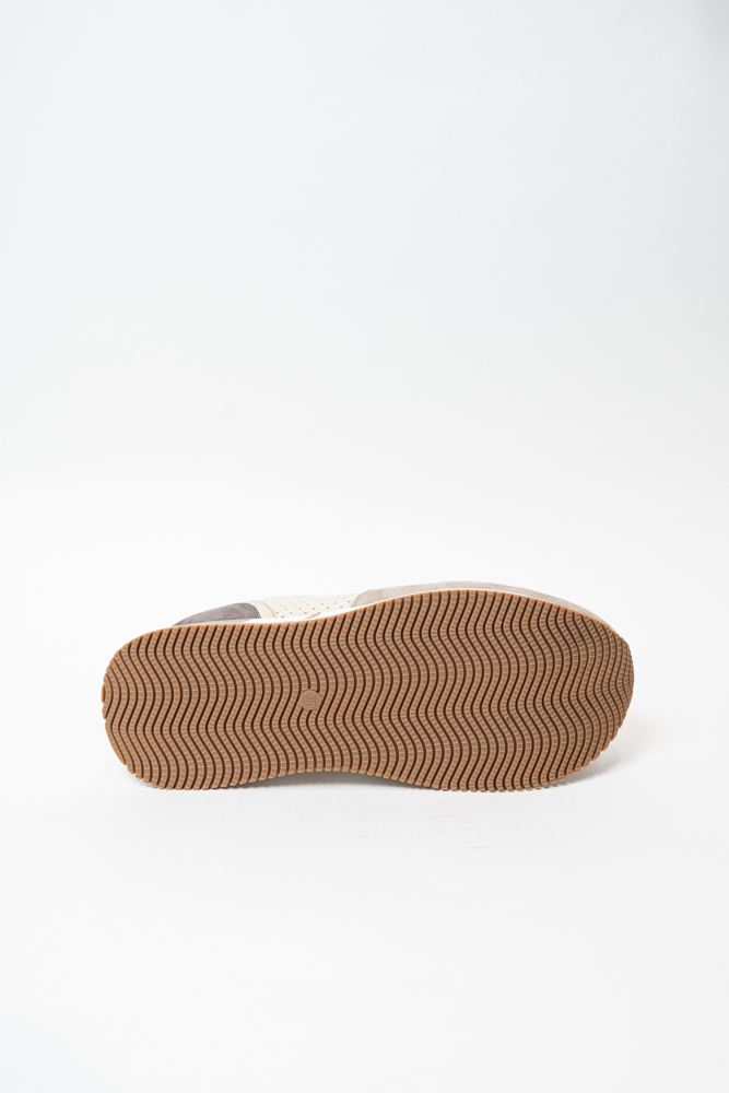 Кроссовки женские, арт A20260289-5, натуральная кожа/замша, цвет беж.