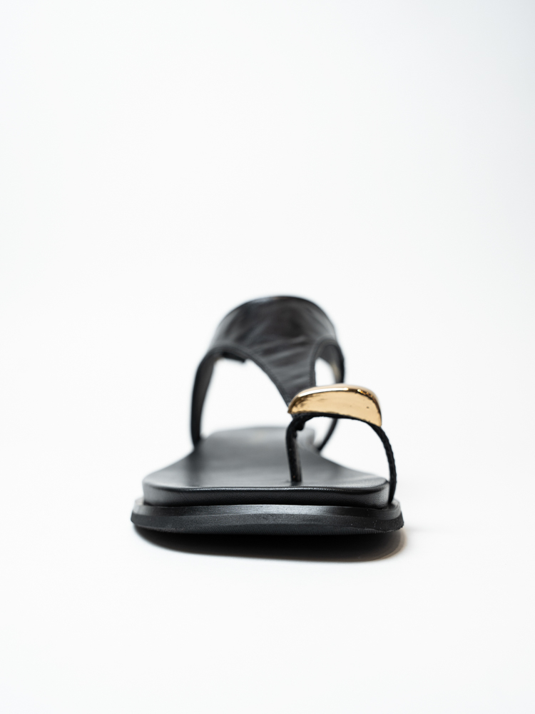 Босоножки женские, арт M5665-8-H, натуральная кожа, цвет черн.