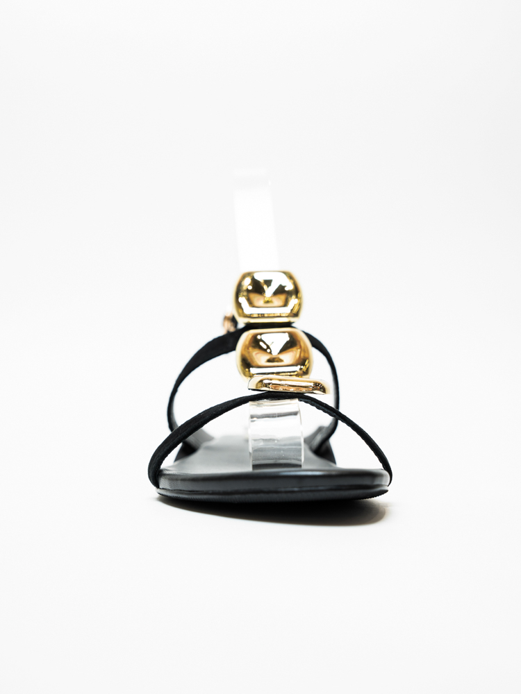 Босоножки женские, арт 111-421/5-016, натуральная замша, цвет черн.