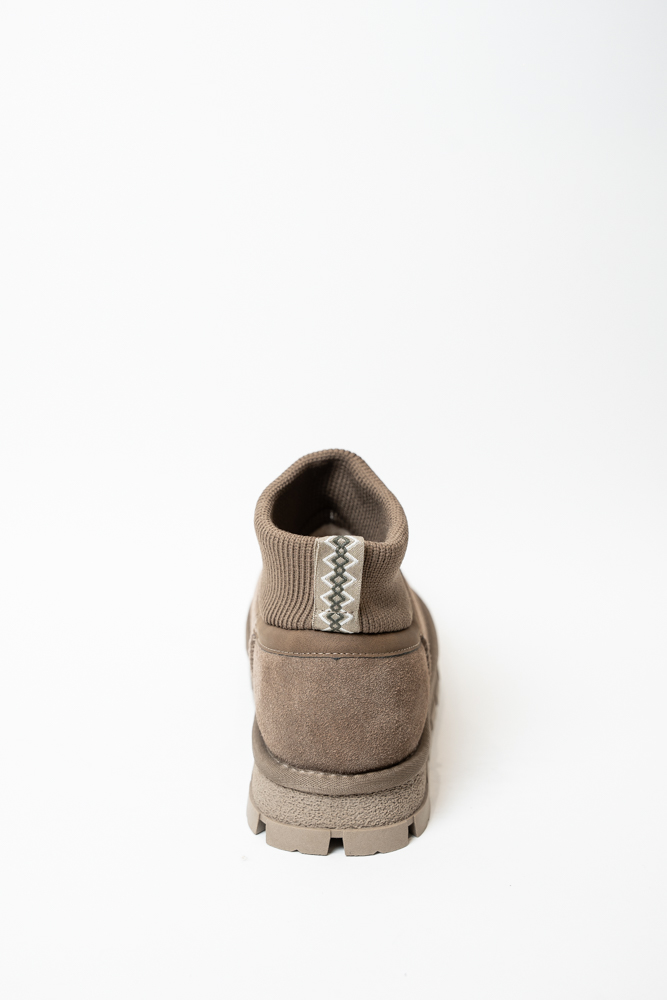 Ботинки женские, арт 11-7069-5, натуральная замша, цвет беж.