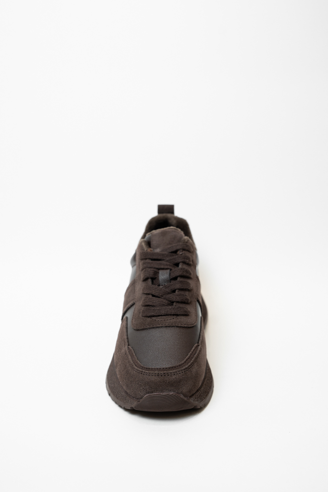 Кроссовки женские, арт C623-5M, натуральная замша/кожа, цвет кор.