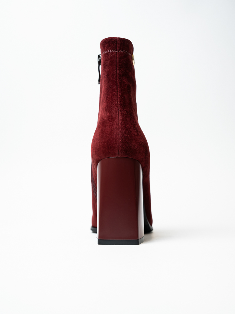 Ботинки женские, арт AF5079-1-P5737, натуральная замша, цвет бордо.