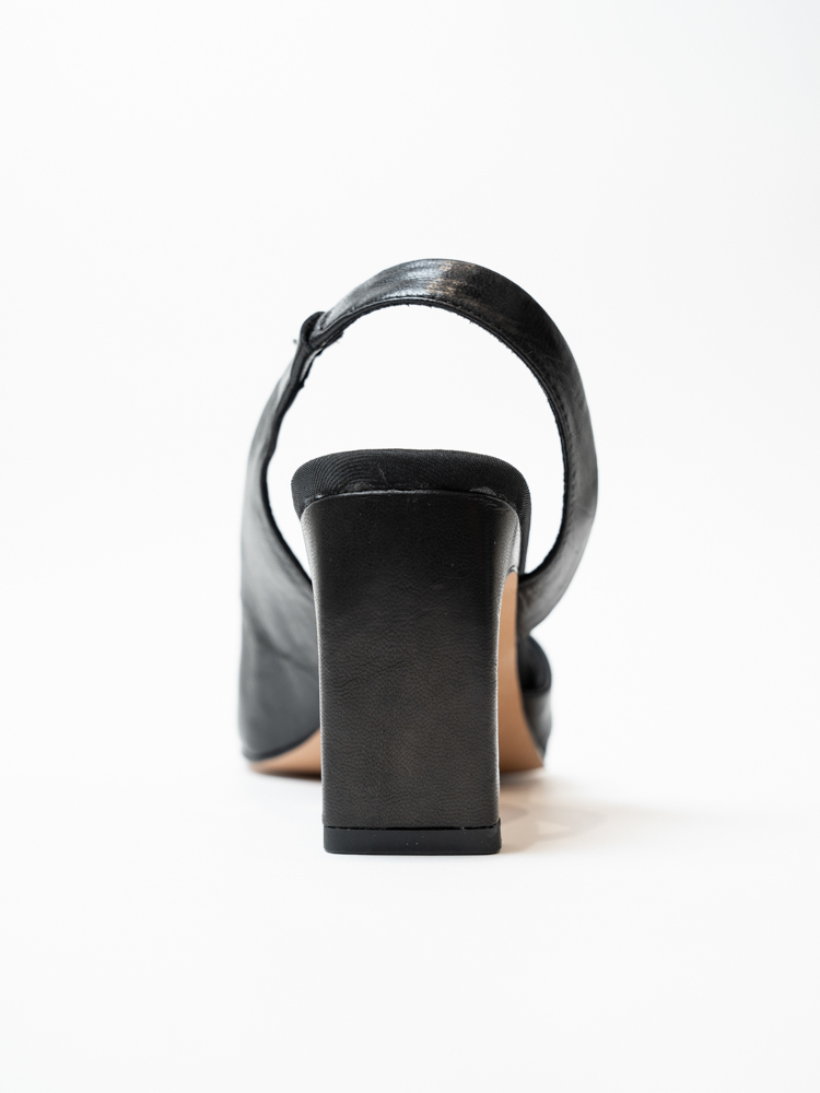 Босоножки женские, арт L858-M241-P1901, натуральная кожа, цвет черн.