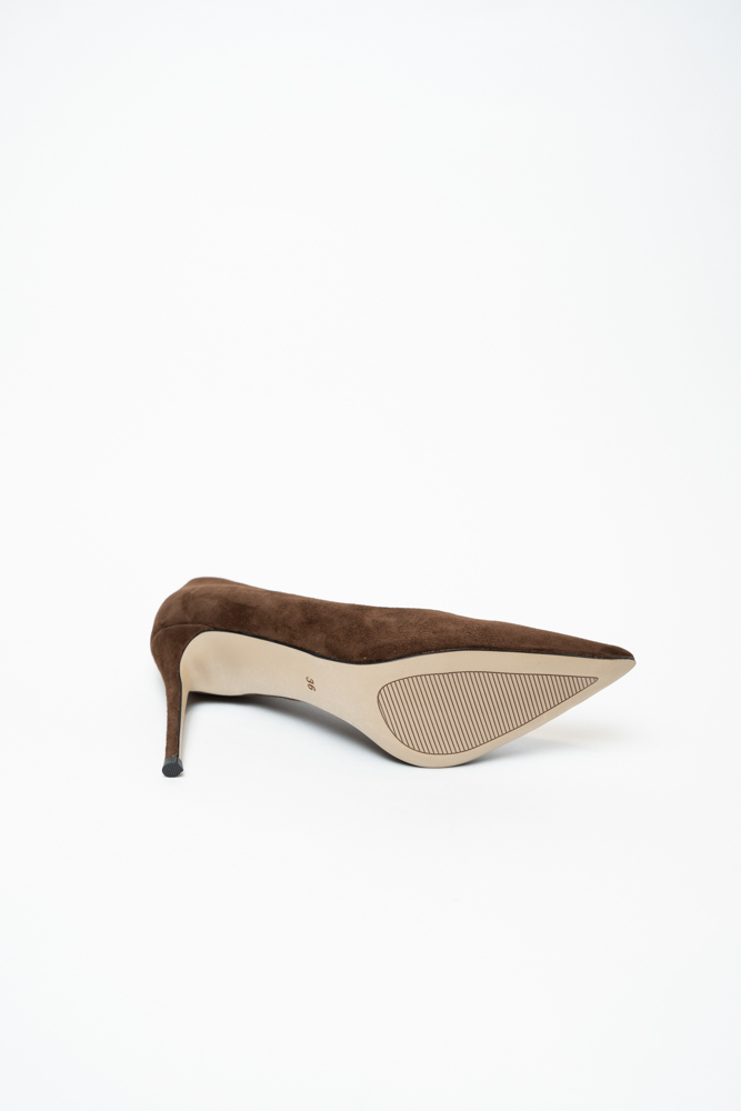 Туфли женские, арт 3310-600-YJ-2, натуральная замша, цвет кор.