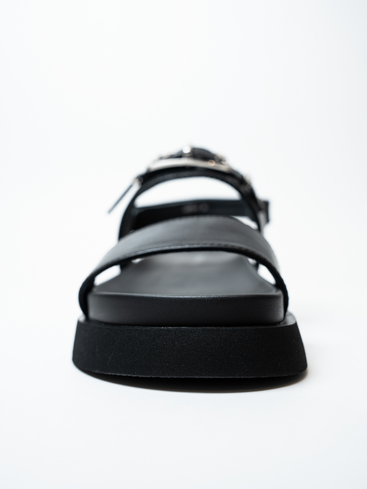 Босоножки женские, арт 6959-H, натуральная кожа, цвет черн.