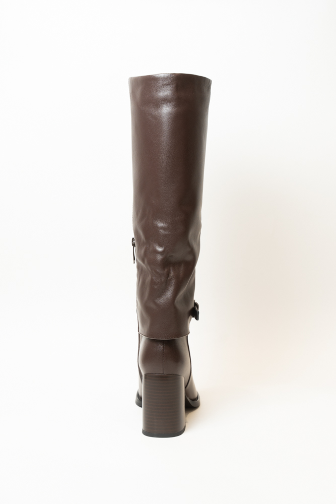 Сапоги женские, арт P111-689/673NP, натуральная кожа, цвет кор.