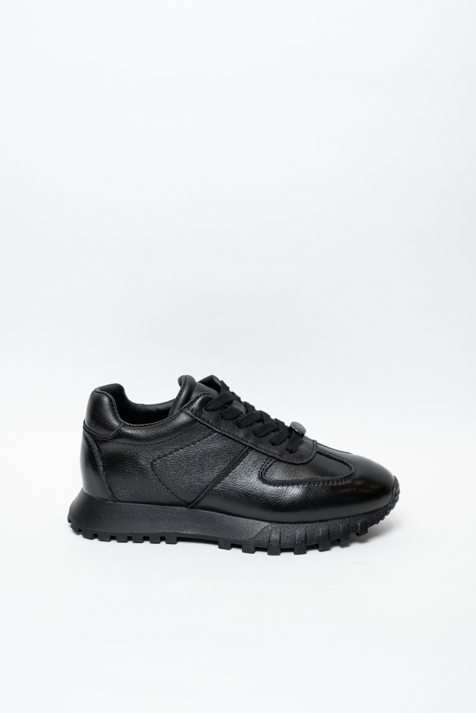 Кроссовки женские, арт AS232-352-17, натуральная кожа, цвет черн.