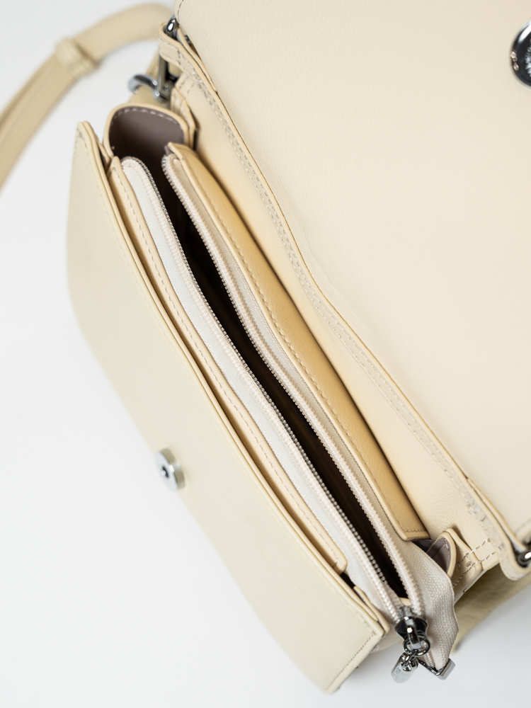 Сумка женская, арт 2638, натуральная кожа, цвет желт .