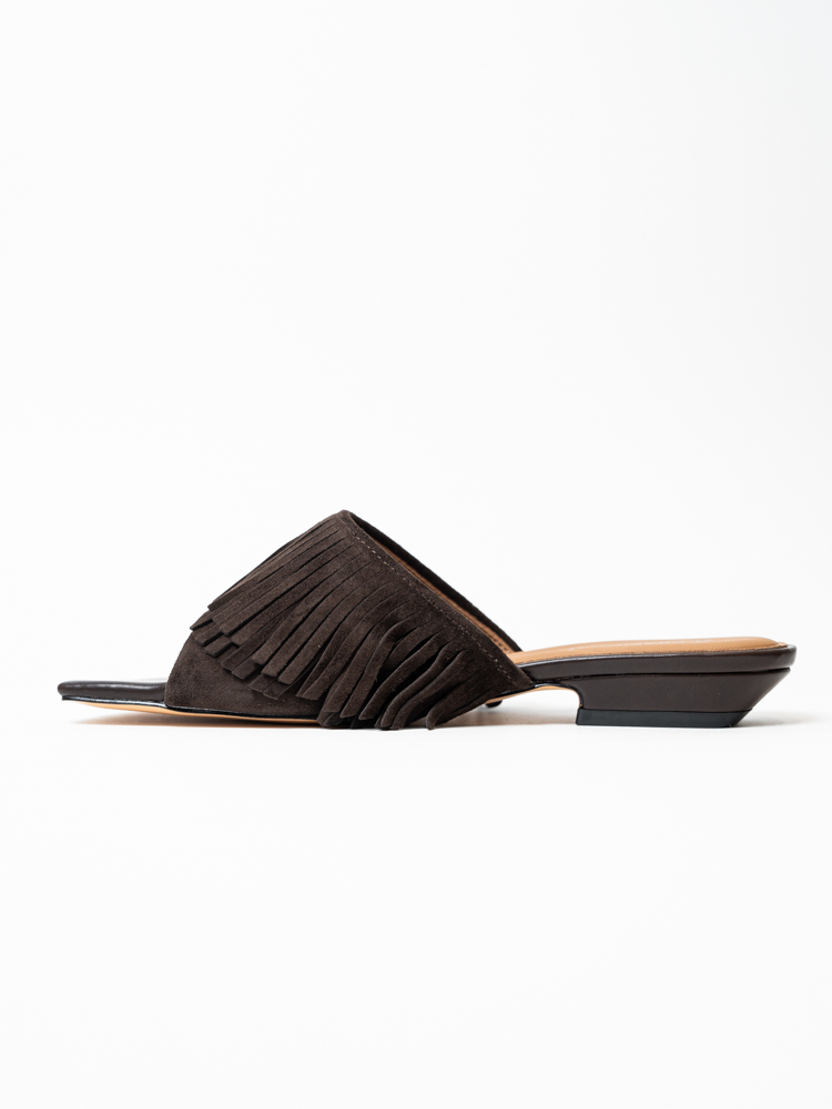 Сабо женские, арт H5066-2J-4, натуральная замша, цвет кор.