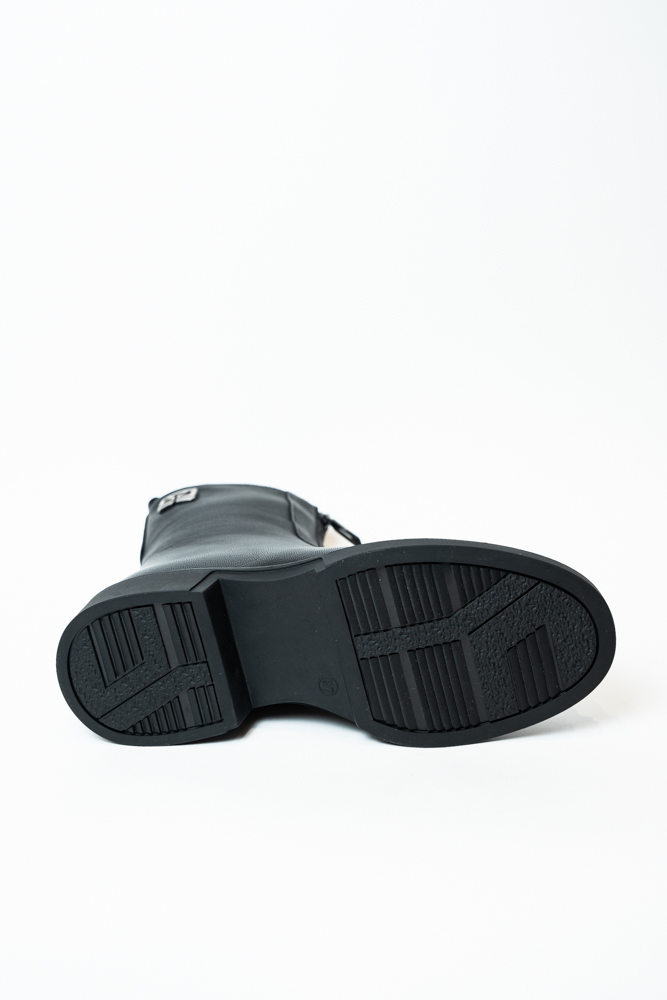 Ботинки женские, арт AW1264-2-G987W, натуральная кожа, цвет черн.