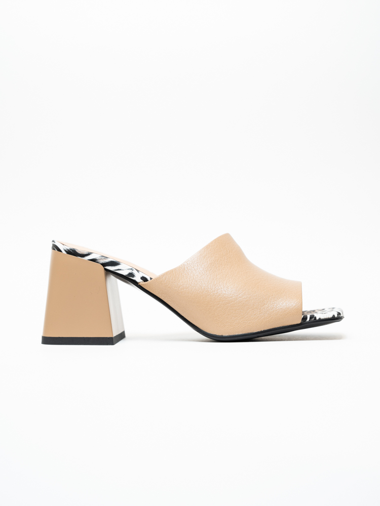 Сабо женские, арт 3C2455-0217-C1829H, натуральная кожа, цвет беж.