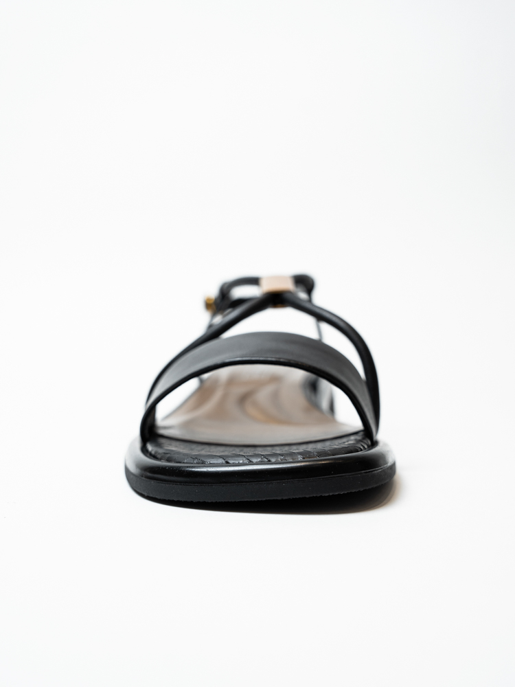 Босоножки женские, арт 1F7619-0893-M896H, натуральная кожа, цвет черн.