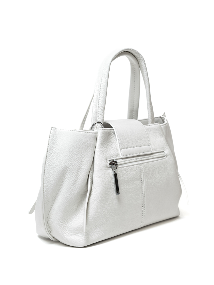 Сумка женская, арт 2641-1, натуральная кожа, цвет бел.
