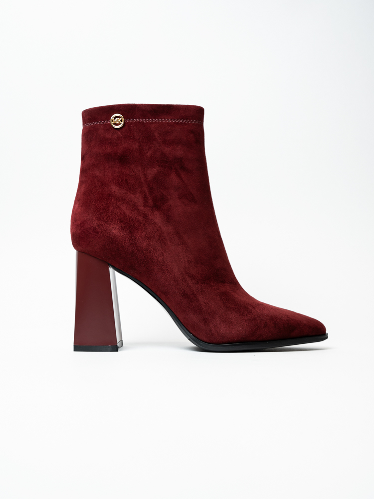 Ботинки женские, арт AF5079-1-P5737, натуральная замша, цвет бордо.