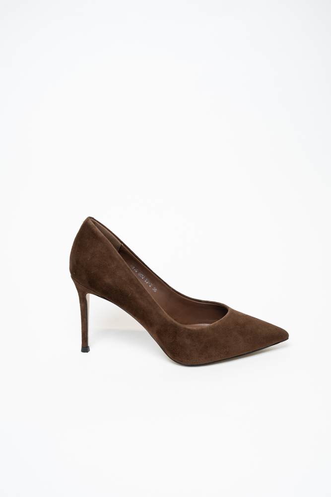 Туфли женские, арт 3310-600-YJ-2, натуральная замша, цвет кор.