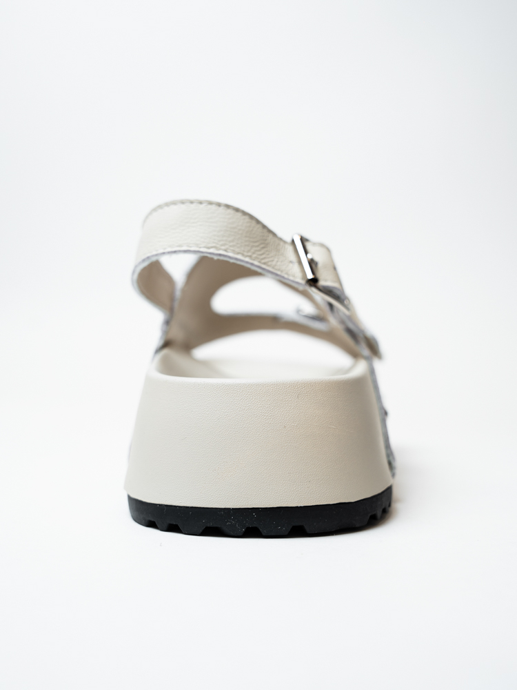 Босоножки женские, арт ZMW202506BEP, натуральная кожа, цвет беж.