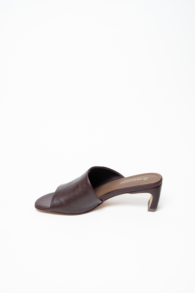 Сабо женские, арт L859-M240-TP903, натуральная кожа, цвет бордо.