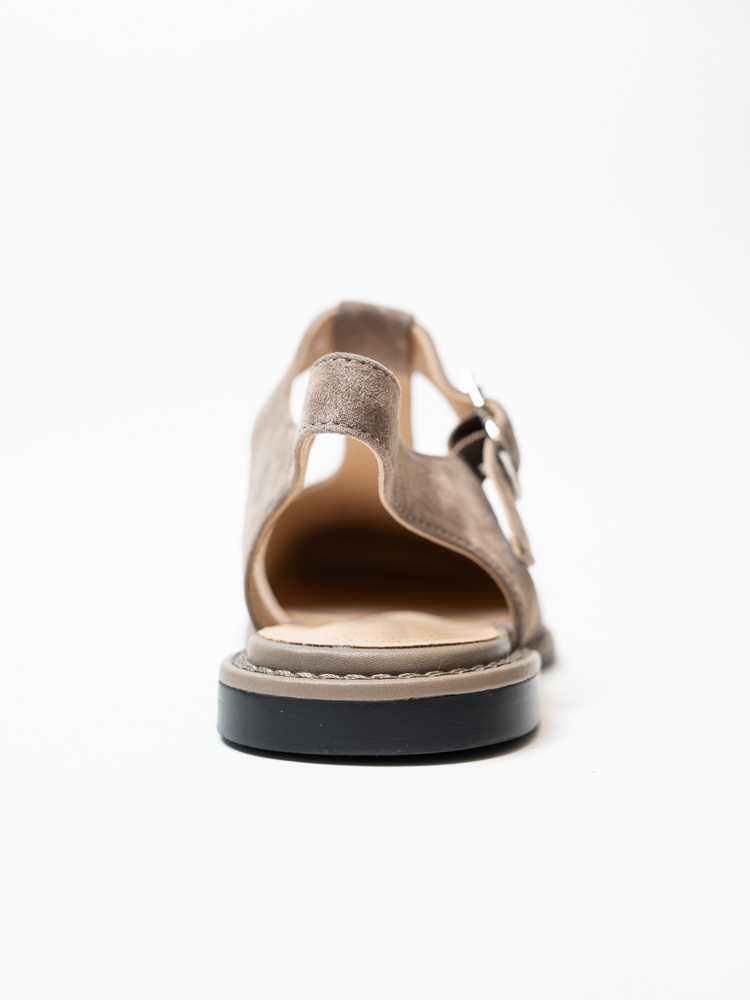 Босоножки женские, арт K-P-Y7756B589-F164AL, натуральная замша, цвет беж.