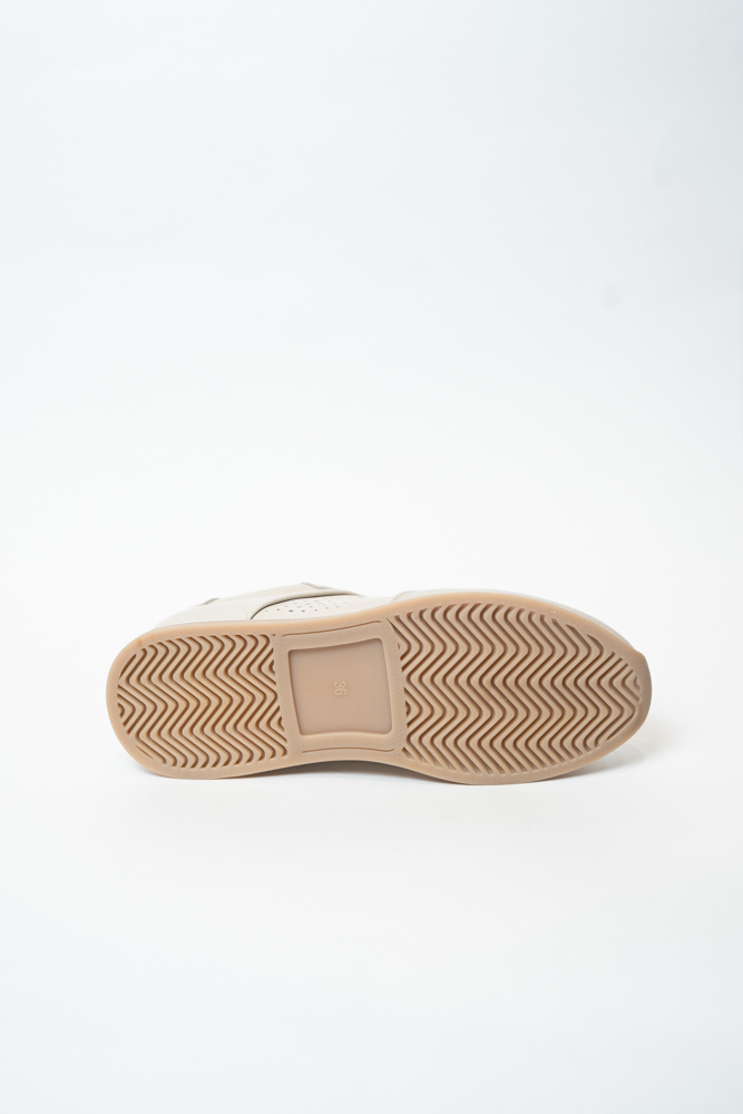 Кроссовки женские, арт AS921-H598-B095, натуральная кожа, цвет беж.