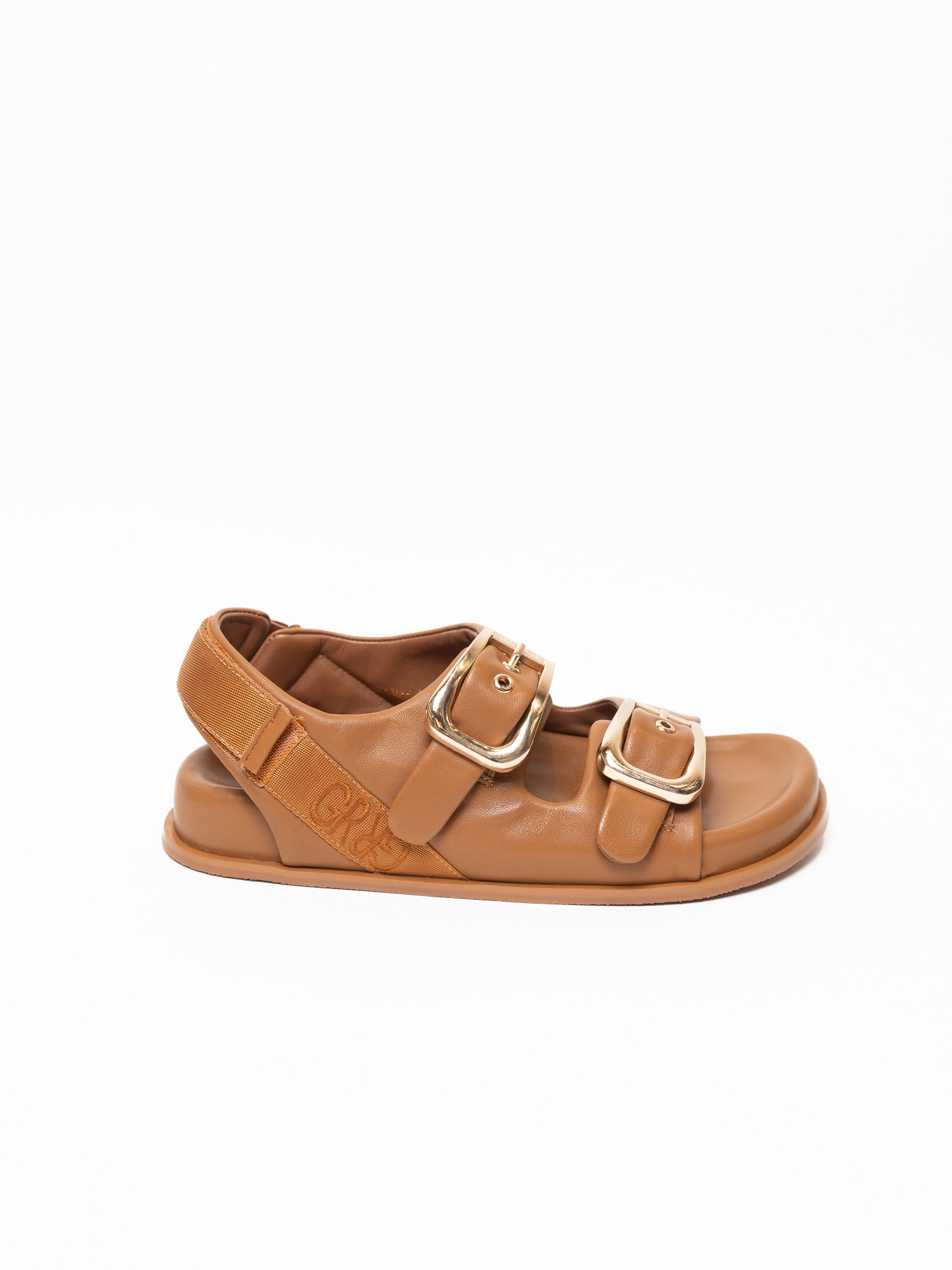 Босоножки женские, арт AM138-51-2, натуральная кожа, цвет рыж.