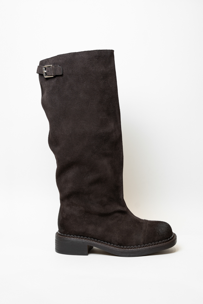 Сапоги женские, арт Q5C57901-1, натуральная замша, цвет кор.