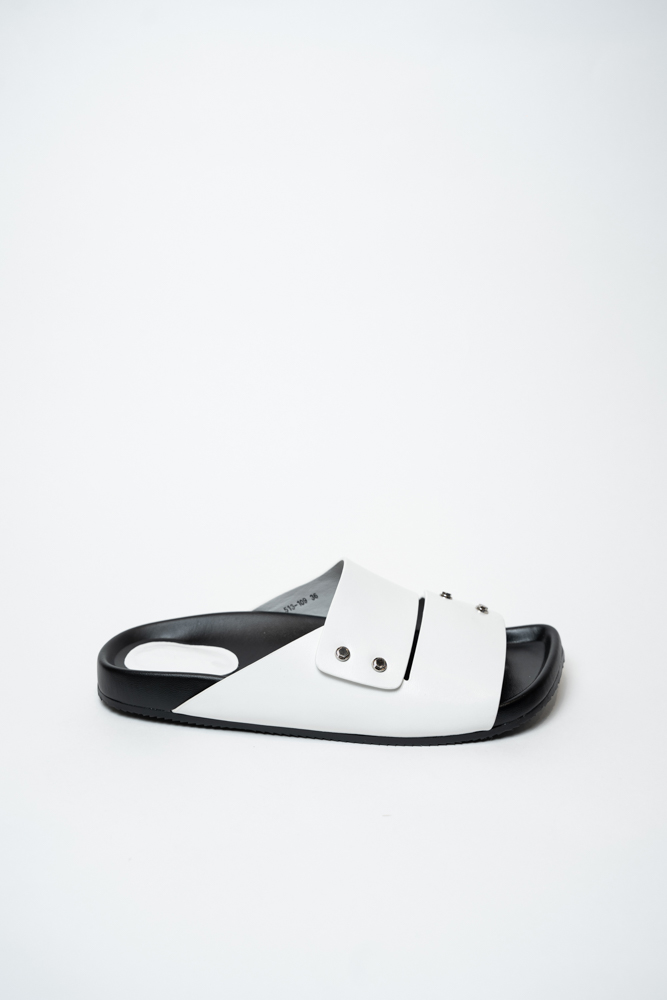 Сабо женские, арт 513-109, натуральная кожа, цвет бел.