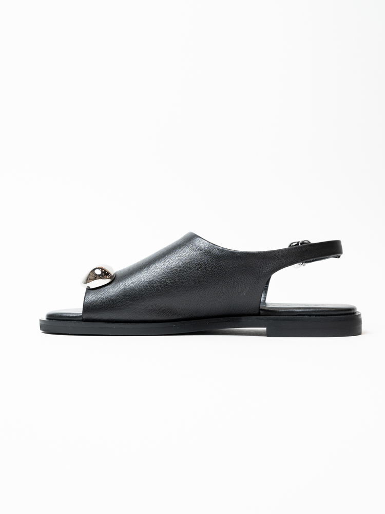 Босоножки женские, арт 16A234-L163-1, натуральная кожа, цвет черн.