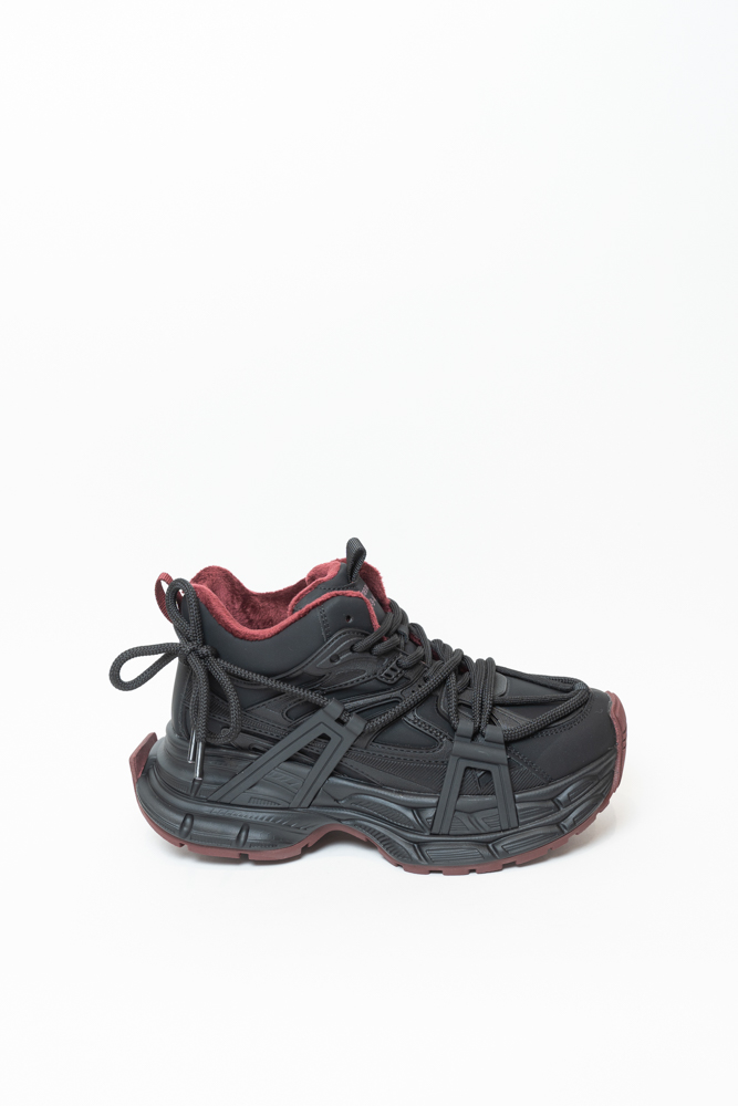 Кроссовки женские, арт 11579-2, натуральная кожа, цвет черн.