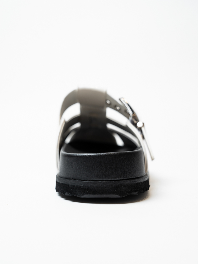 Сабо женские, арт L503-M, натуральная лакированная кожа, цвет молочн.