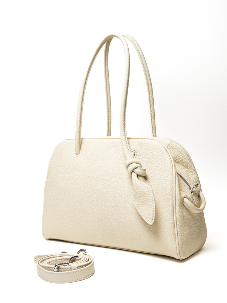 Сумка женская, арт 1167, натуральная кожа, цвет молоч.