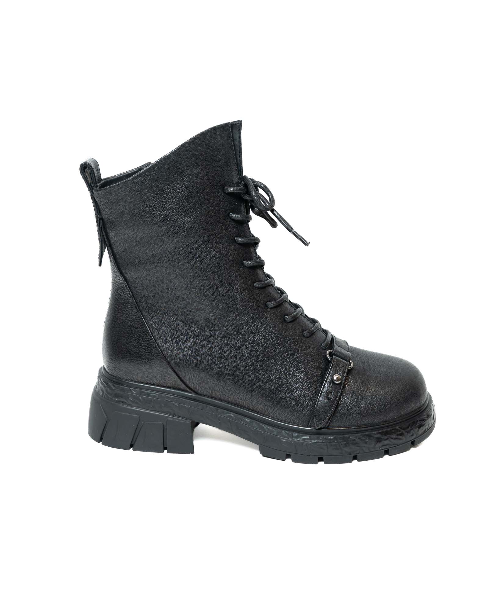 Ботинки женские, арт JA853-S1031-2130ZM, натуральная кожа, цвет черн.