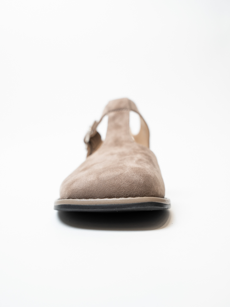 Босоножки женские, арт K-P-Y7756B589-F164AL, натуральная замша, цвет беж.