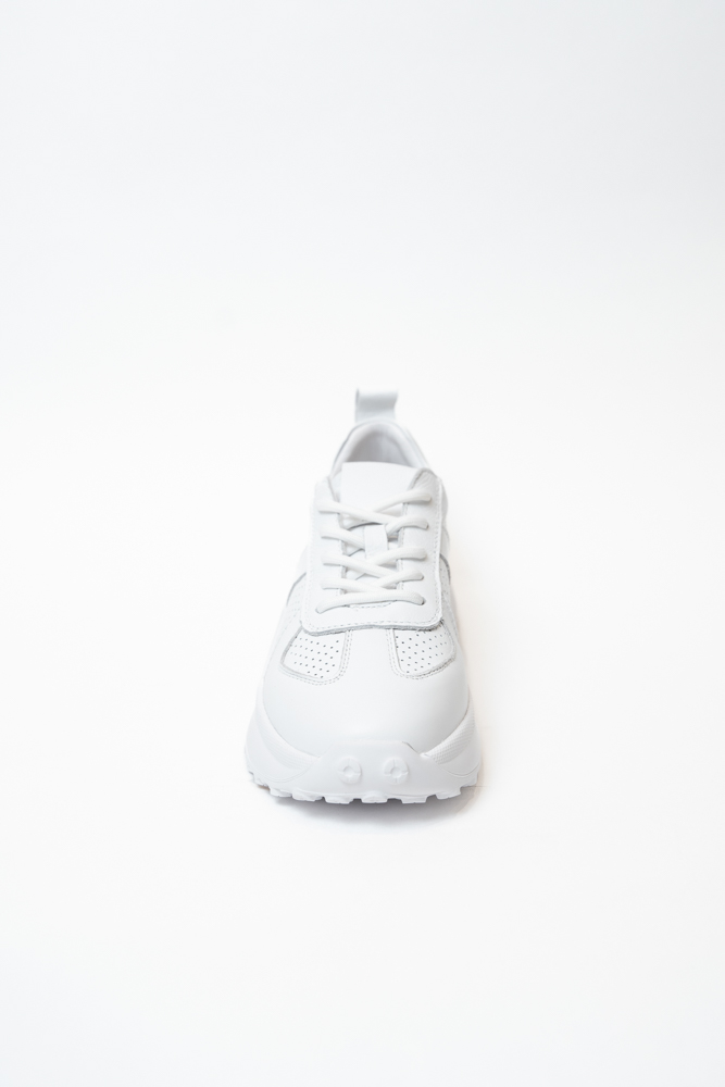 Кроссовки женские, арт AS671-Z058-5010, натуральная кожа, цвет бел.