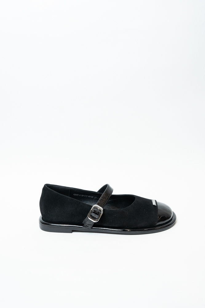 Туфли женские, арт 6365D-A130-С32, натуральная замша, цвет черн.