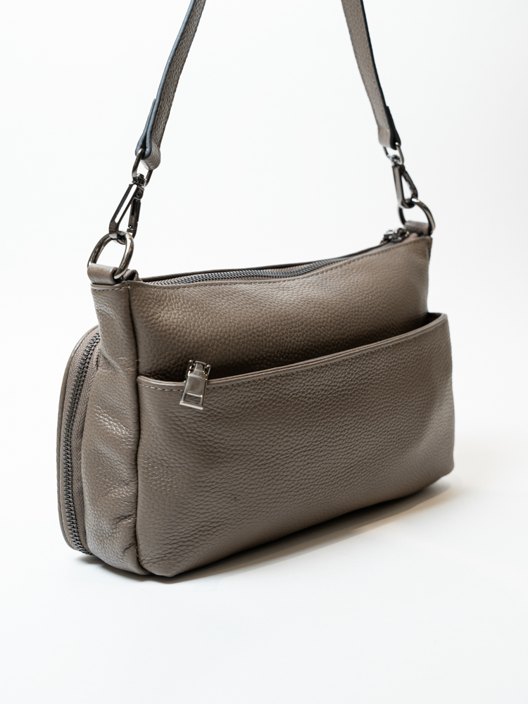 Сумка женская, арт 8200, натуральная кожа, цвет сер .