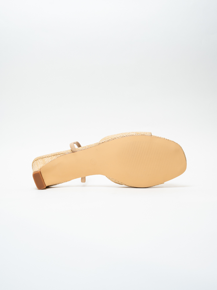 Босоножки женские, арт 6150-358-313D, искусственная кожа, цвет беж.