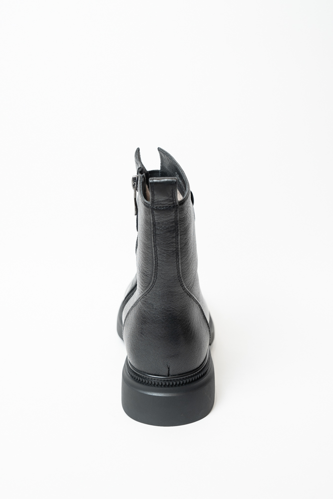 Ботинки женские, арт AE1483-1-G987W, натуральная кожа, цвет черн.