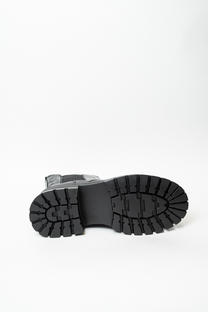 Ботинки женские, арт K88-810-R, натуральная кожа, цвет черн.