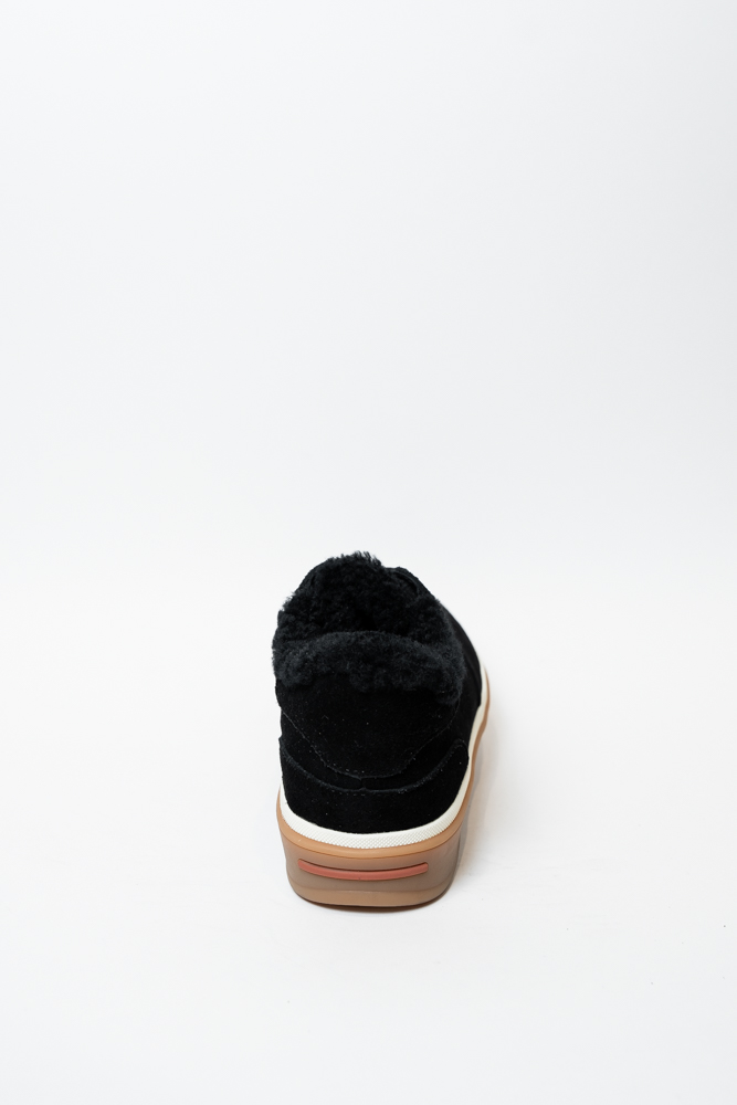 Кроссовки женские, арт S8327M-H, натуральная замша, цвет черн.