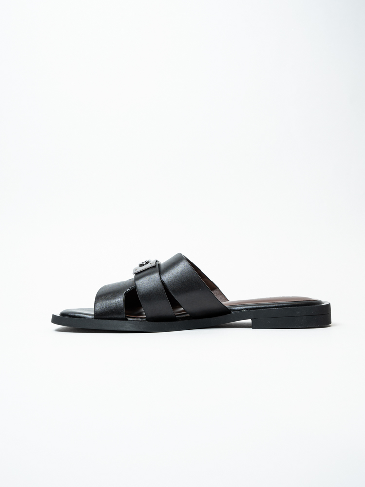 Сабо женские, арт NL278-H607-YP1960TH, натуральная кожа, цвет черн.