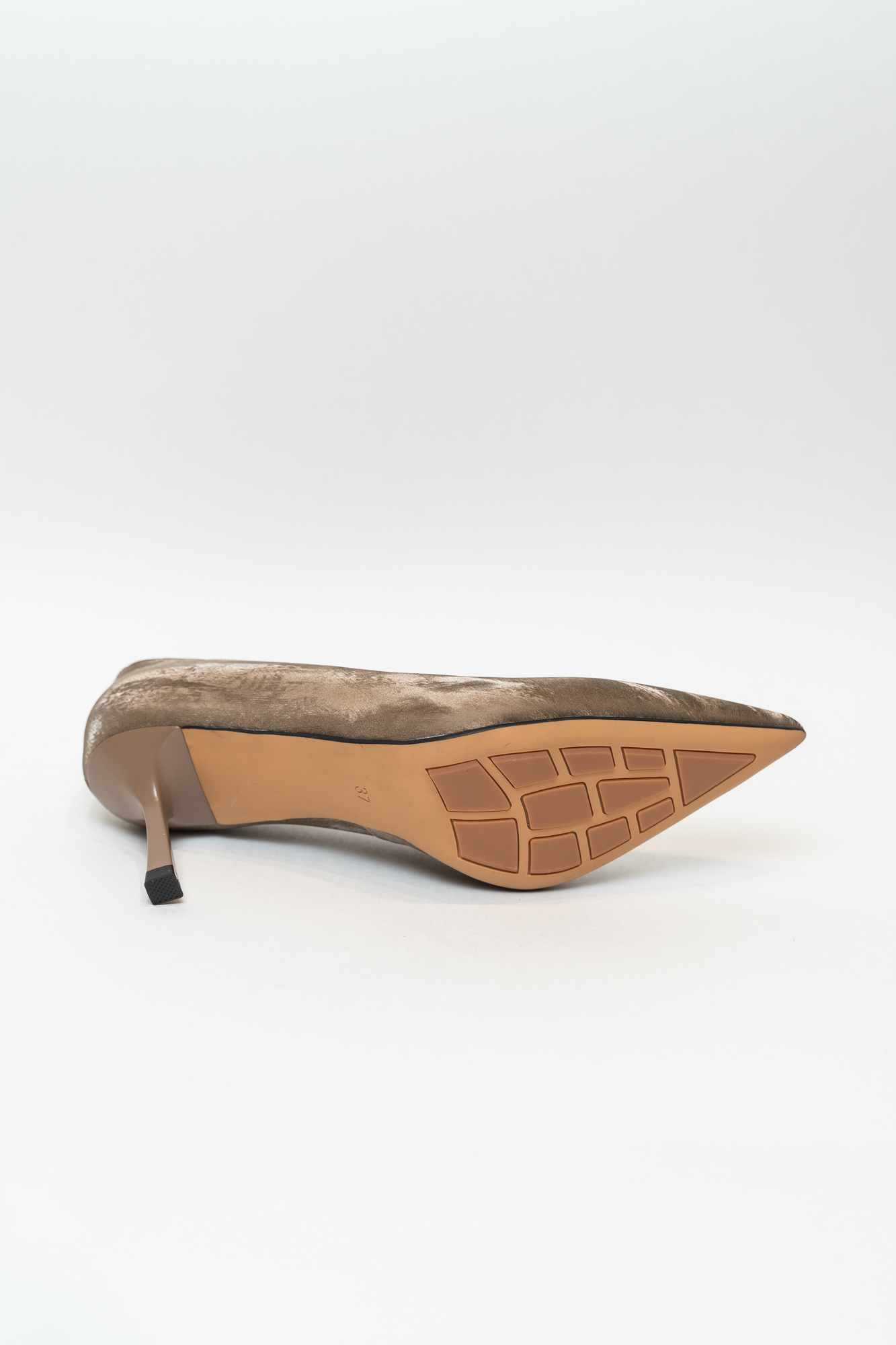 Туфли женские, арт G09-687, натуральная кожа, цвет бронза.