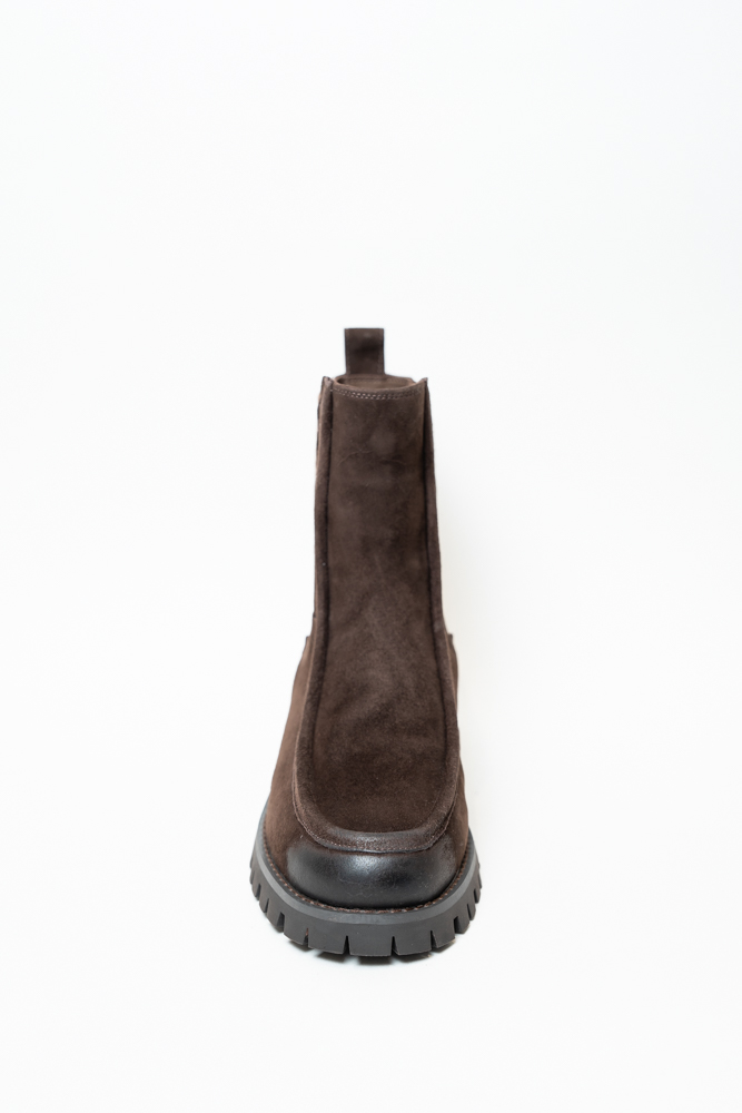 Ботинки женские, арт ED225M3282-5-3QM, натуральная замша, цвет кор.