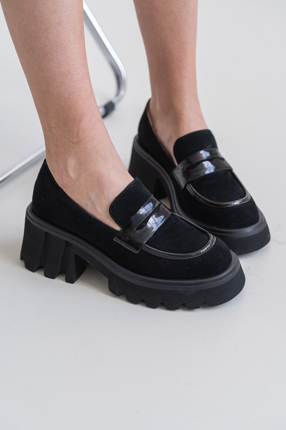 Туфли женские, арт DD847-01A-015, натуральная кожа, цвет черн.