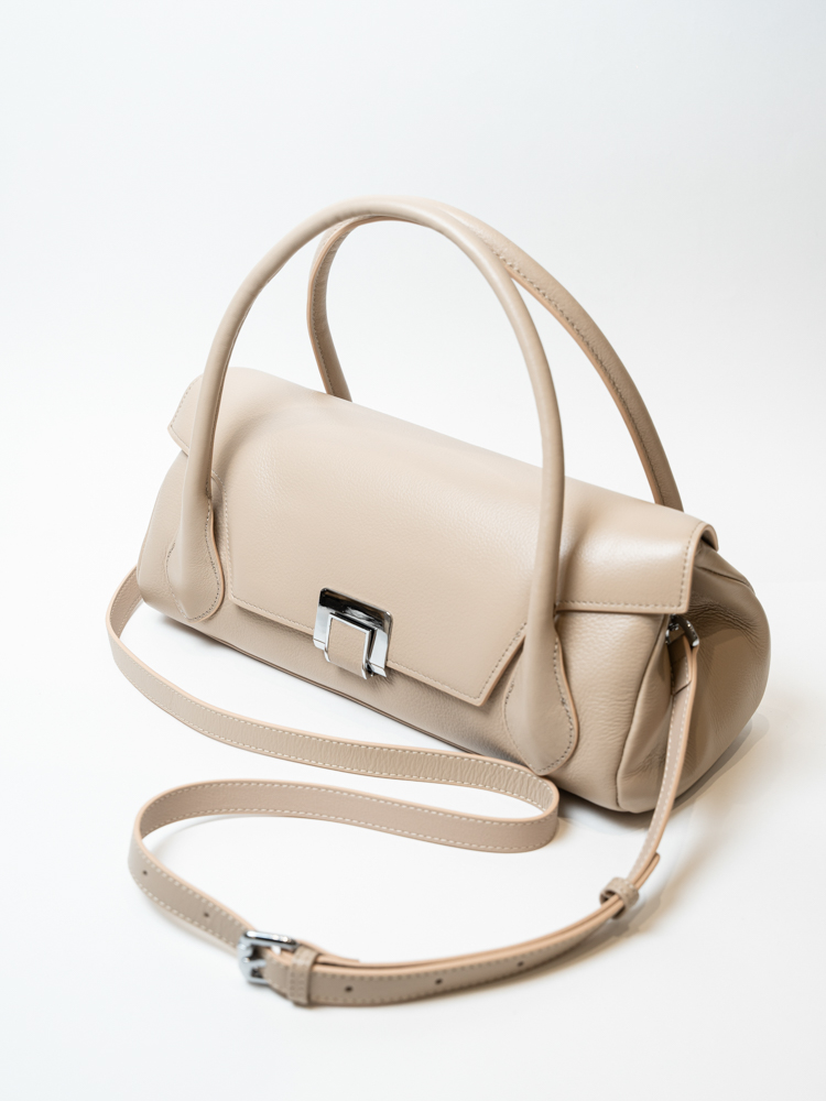 Сумка женская, арт 9586, натуральная кожа, цвет беж.