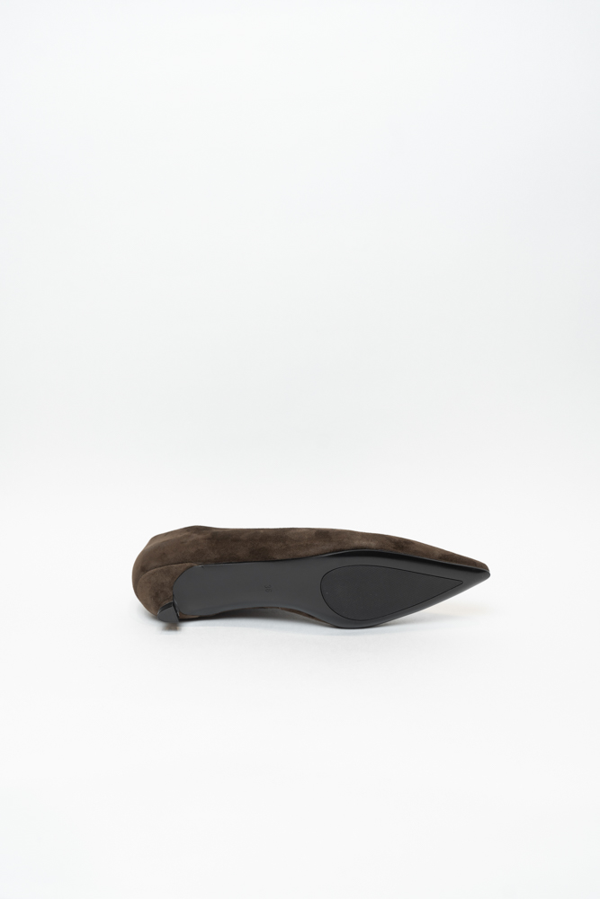 Туфли женские, арт K378-601, натуральная замша, цвет кор.