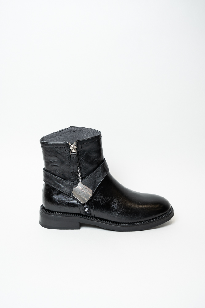 Ботинки женские, арт K1531R-1-H, натуральная кожа, цвет черн.