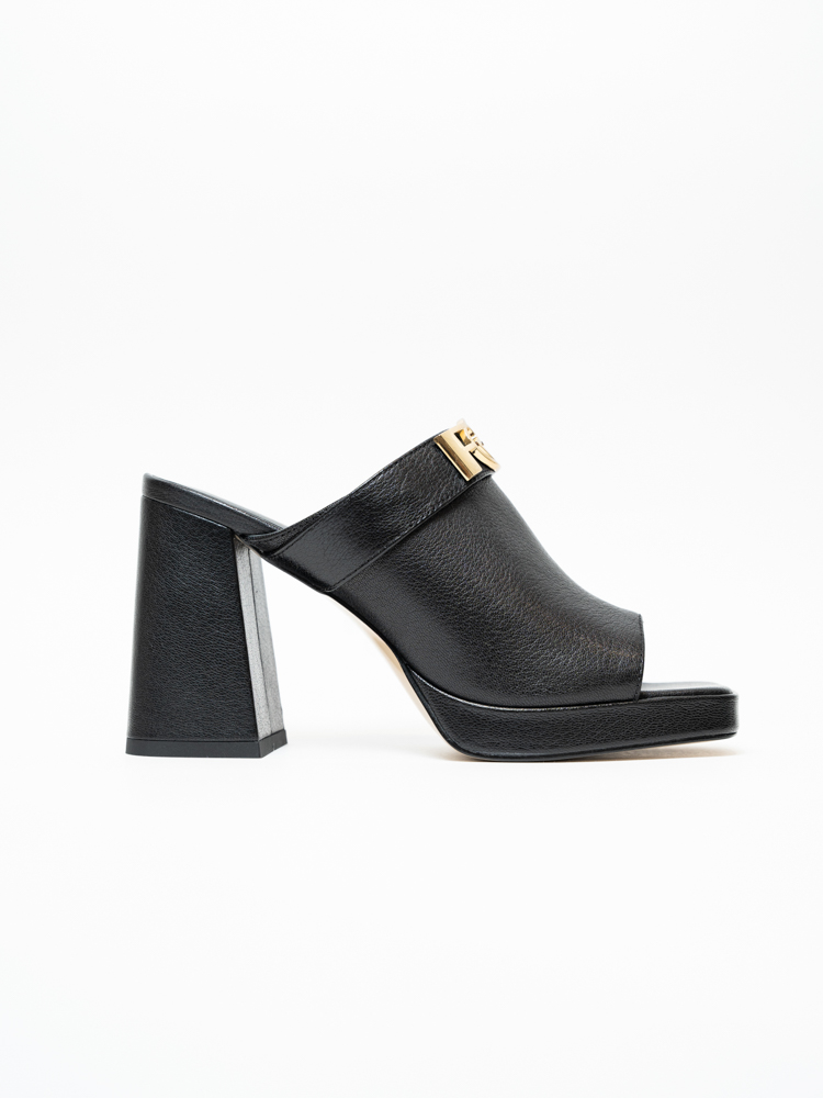 Сабо женские, арт 125-452/6-7-016, натуральная кожа, цвет черн.