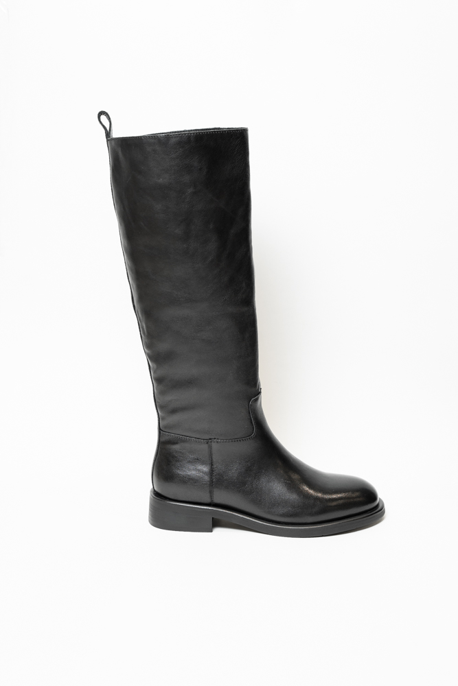 Сапоги женские, арт SM32630-N, натуральная кожа, цвет черн.